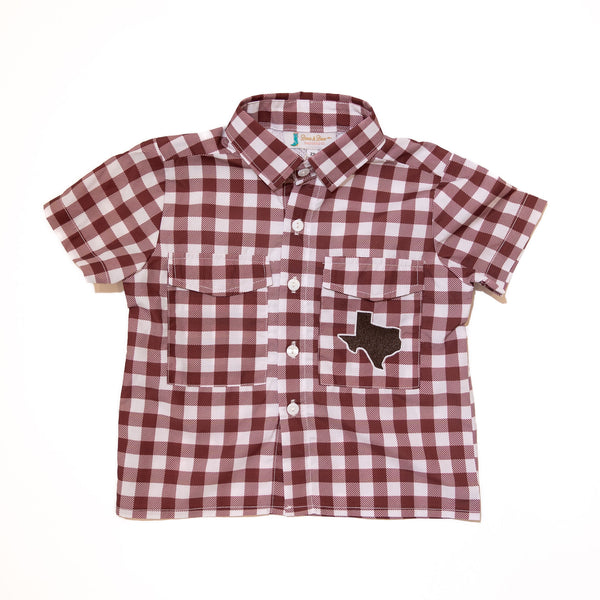 Boys Texas A&M Aggies Gameday Fishing Shirt (Officially Licensed)