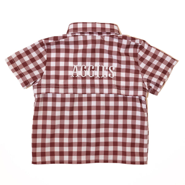 Boys Texas A&M Aggies Gameday Fishing Shirt (Officially Licensed)