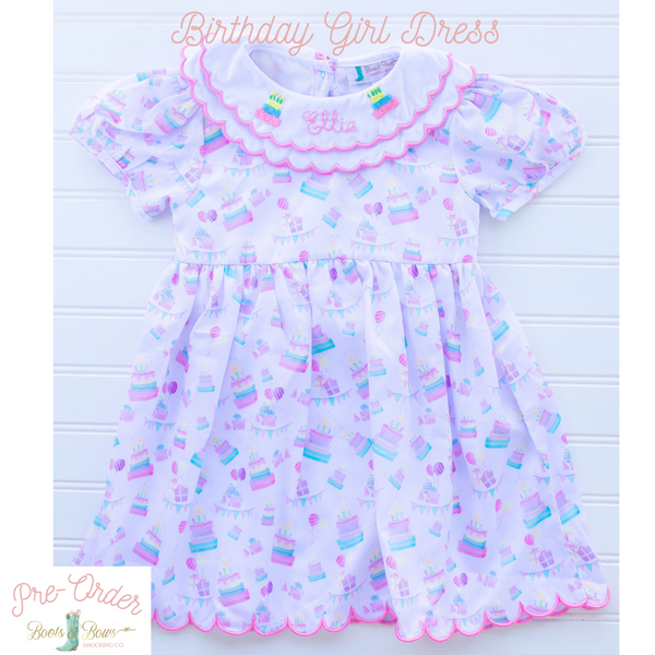 PRE-ORDER: Birthday Girl Dress (ETA 12-15 weeks from order date)