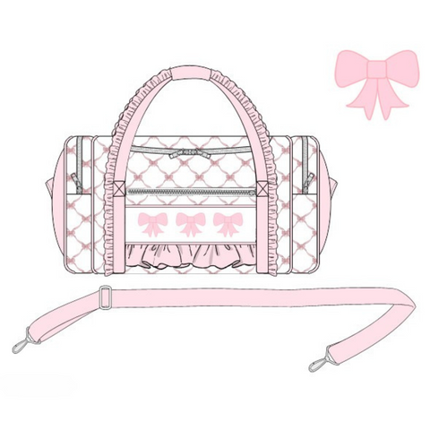 Pink Bow Large Duffel