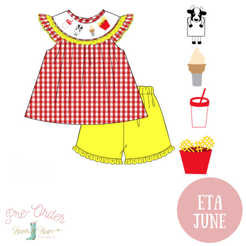 PRE-ORDER: Girls Foodie Shorts Set (ETA June)