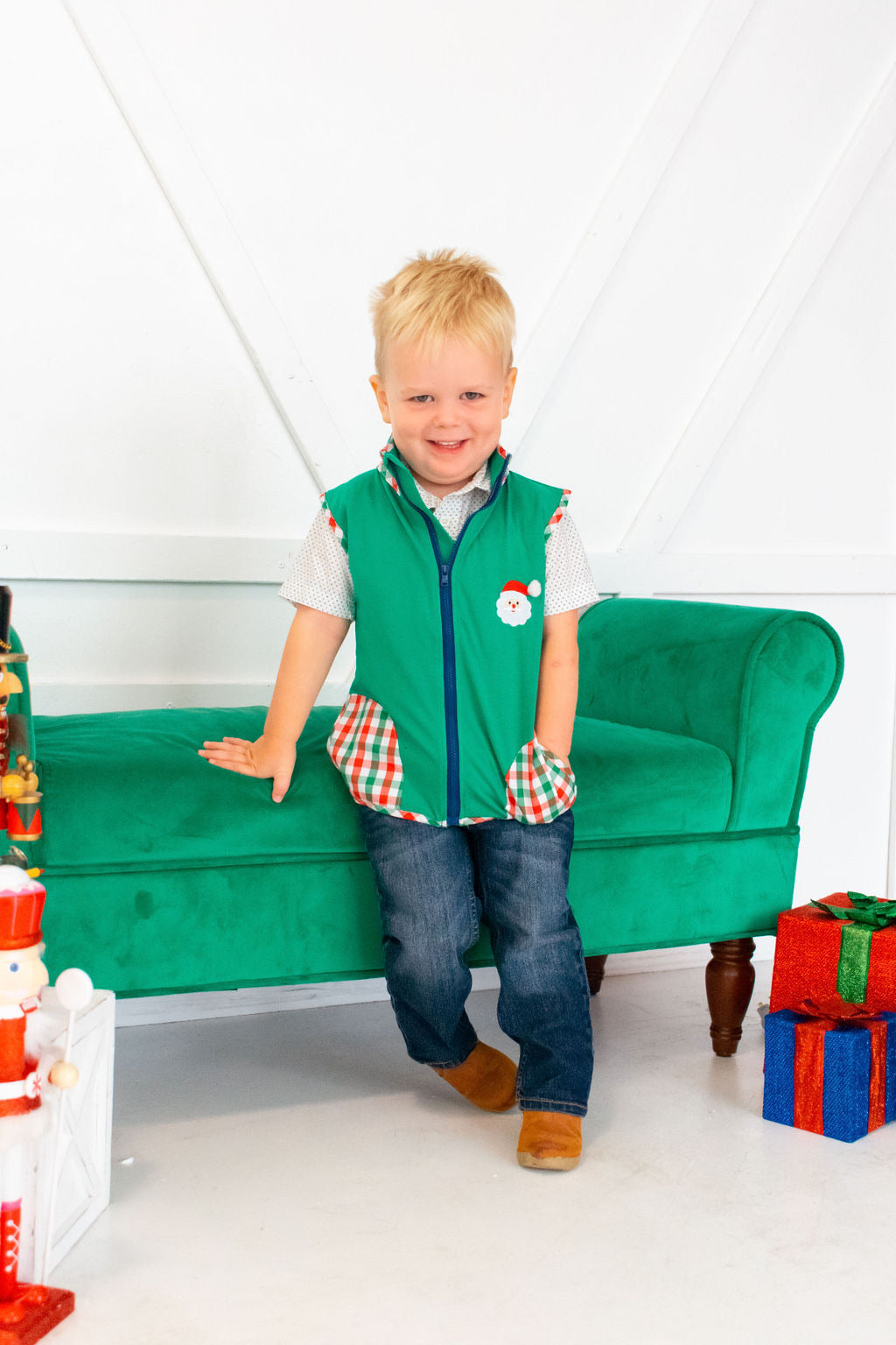 Boys Santa Vest