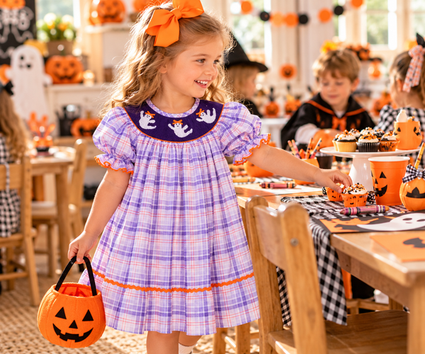 Girls Ghost Smocked Dress
