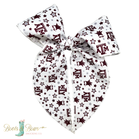 Wee Ones Texas A&M Whimsy Tails Bow
