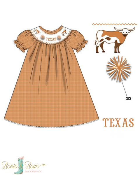 PRE-ORDER: Officially Licensed UT Austin Texas Cheer Dress (ETA Early August)