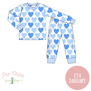 PRE-ORDER: Boys Blue Hearts Pajamas (ETA January)