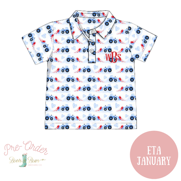PRE-ORDER: Boys Love Tractor Polo (ETA January)
