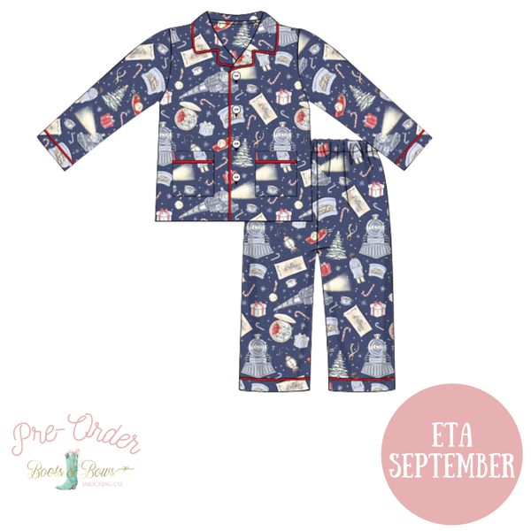 PRE-ORDER: Boys Magical Train Ride Button-up Pajamas (ETA September)