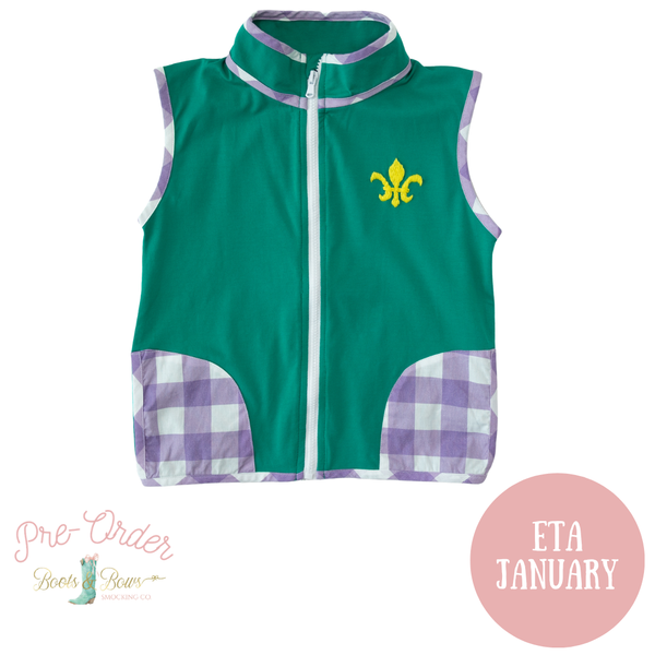 PRE-ORDER: Boys Mardi Gras Vest (ETA January)