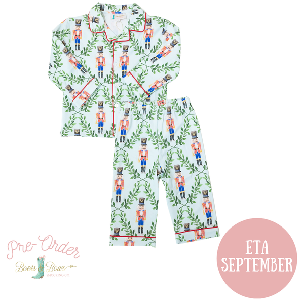 PRE-ORDER: Boys Red Nutcracker Button-up Pajamas (ETA September)