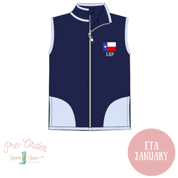 PRE-ORDER: Boys Texas Flag Vest (ETA January)