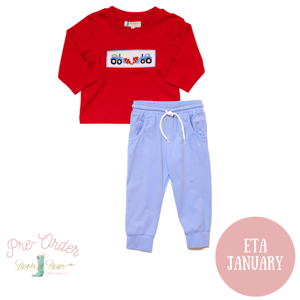 PRE-ORDER: Boys Love Tractor Jogger Set (ETA January)
