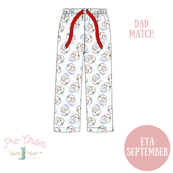 PRE-ORDER: Men's Vintage Blue Santa Pajama Pants (ETA September)