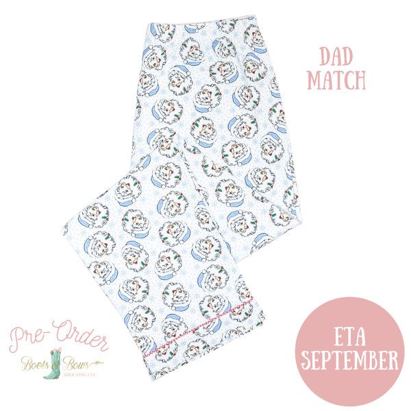 PRE-ORDER: Men's Vintage Blue Santa Pajama Pants (ETA September)