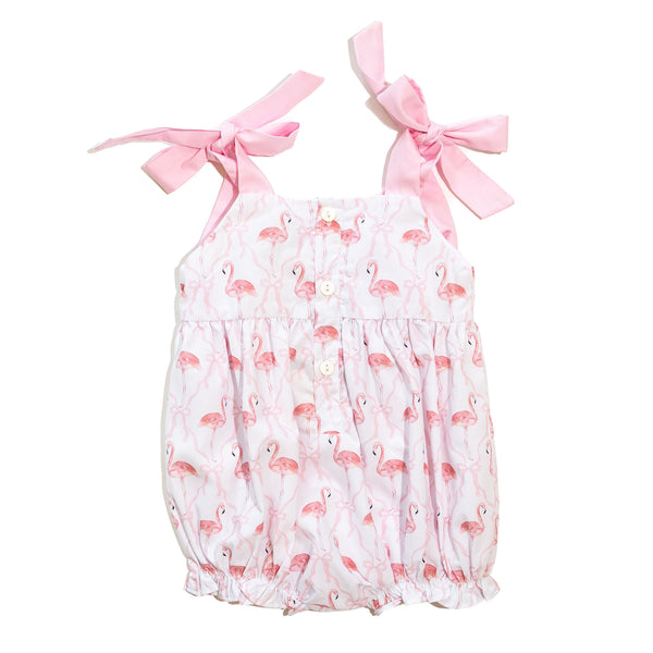 Girls Bow Flamingo Bubble