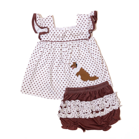 Girls Texas A&M - A is for Aggies Diaper Set (Officially Licensed)