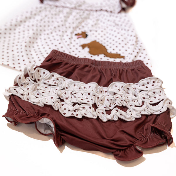 Girls Texas A&M - A is for Aggies Diaper Set (Officially Licensed)