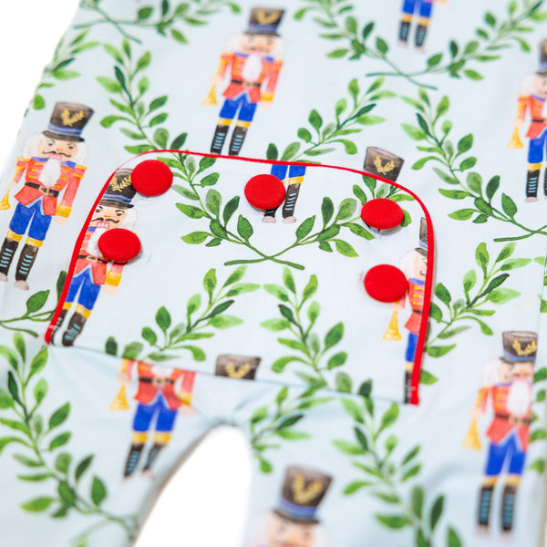 PRE-ORDER: Baby Red Nutcracker Footie Pajamas (ETA October)