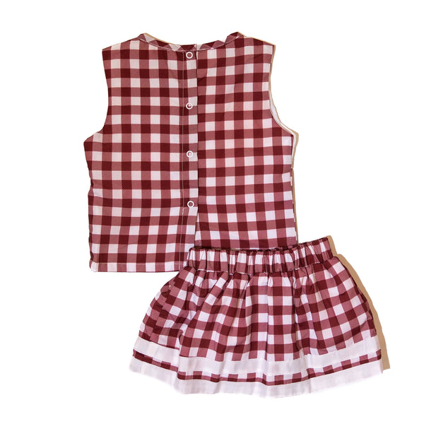 Girls Smocked Cheerleader Outfit - TEXAS A&M (Officially Licensed)