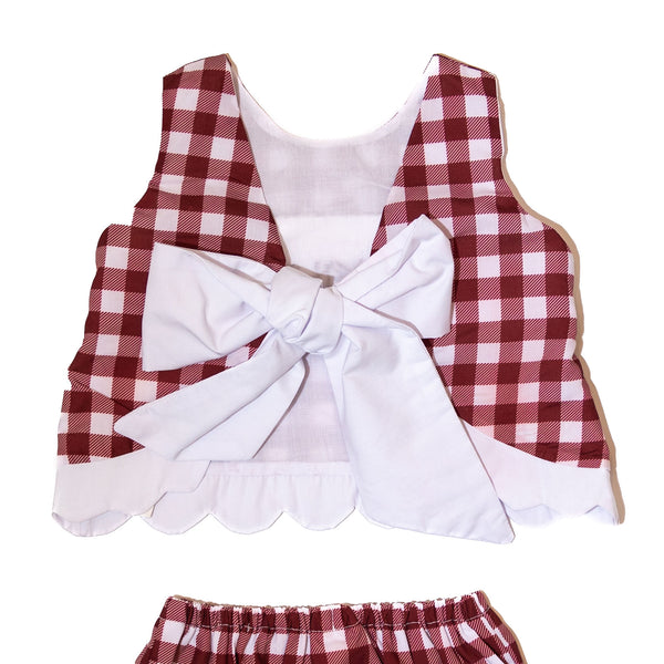 Girls Gameday Smocked Diaper Set - TEXAS A&M (Officially Licensed)