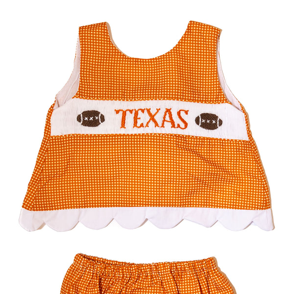 Girls University of Texas Gameday Diaper Set (Officially Licensed)