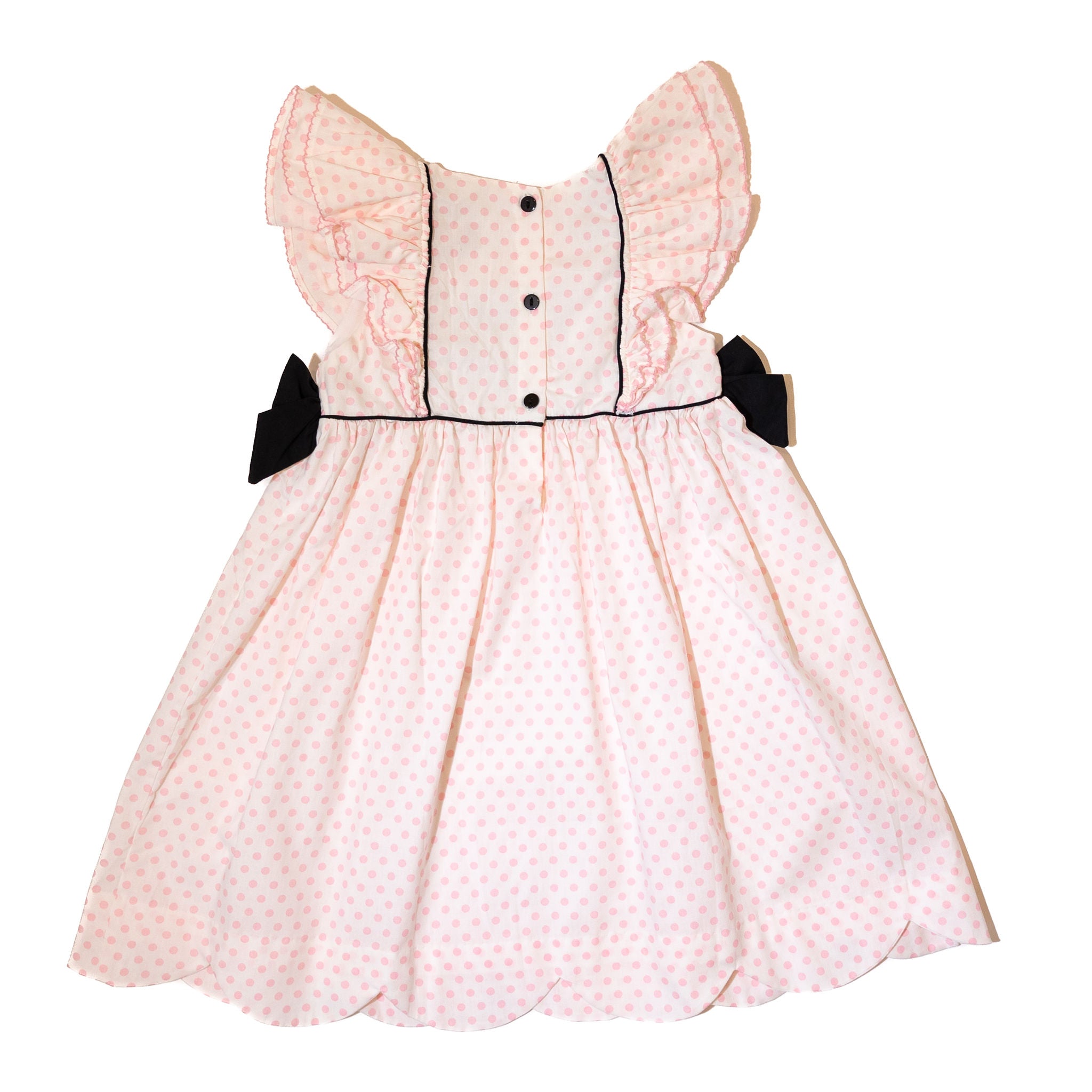 strapless open back dress Pink Minnie Mouse Dress for Girls 3