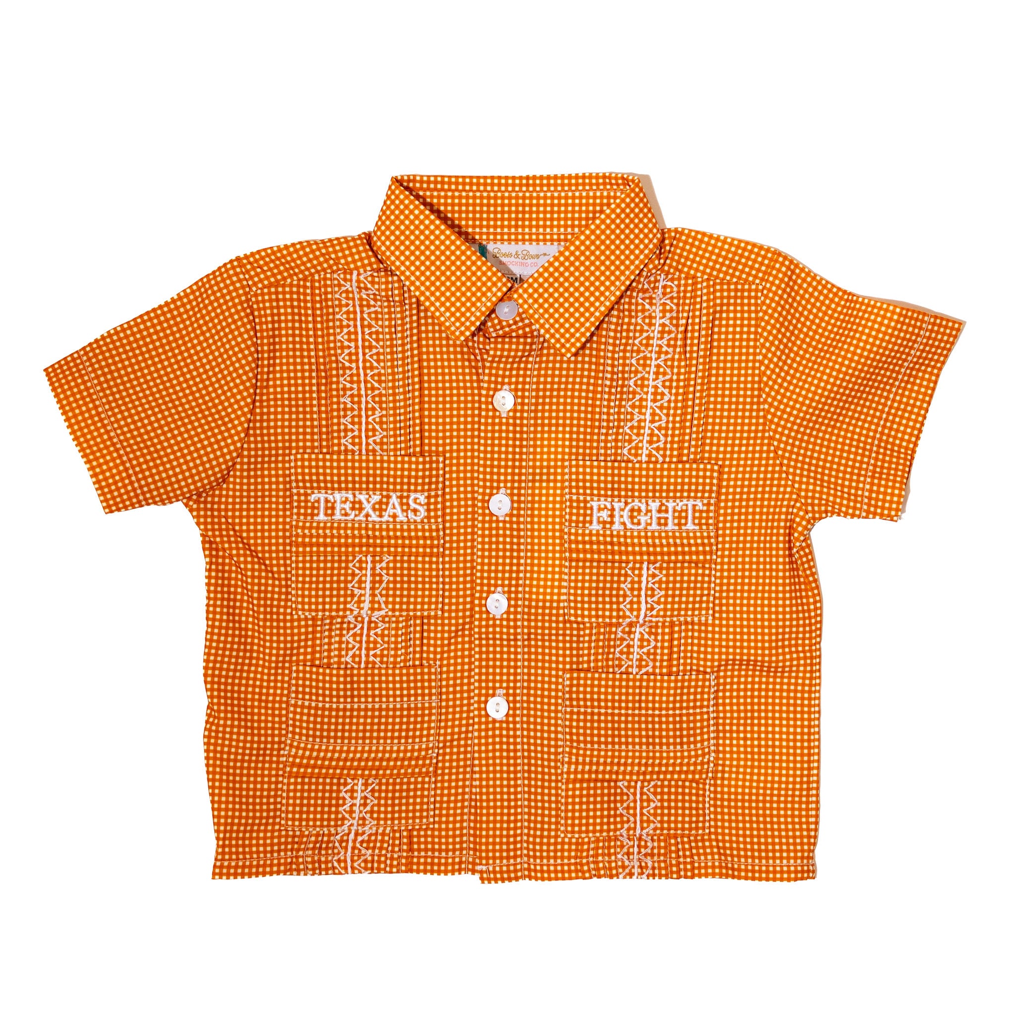 Boys University of Texas Gameday Guayabera - Texas Fight (Officially Licensed)