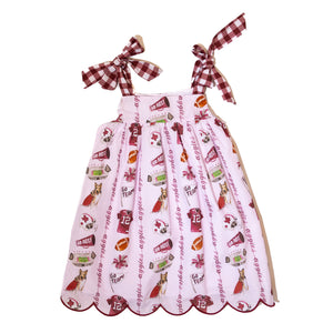 Girls Texas A&M Aggie Spirit Tie Dress (Officially Licensed)