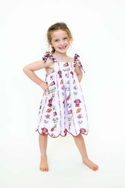 Girls Texas A&M Aggie Spirit Tie Dress (Officially Licensed)
