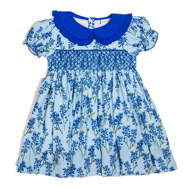 PRE-ORDER: Girls Smocked Bluebonnet Dreams Dress (ETA January)