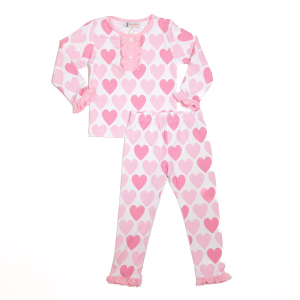 PRE-ORDER: Girls Pink Hearts Pajamas (ETA January)