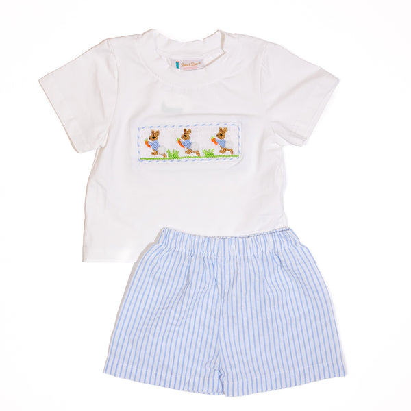 PRE-ORDER: Boys Smocked Peter Rabbit Short Set (ETA January)