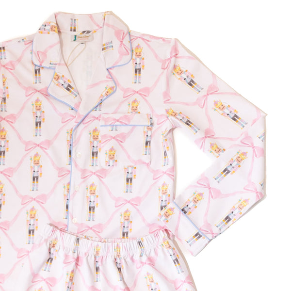 PRE-ORDER: Women's Pink Nutcracker Button-up Pajamas (ETA OCTOBER)