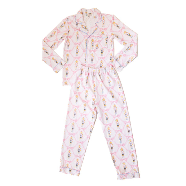 PRE-ORDER: Women's Pink Nutcracker Button-up Pajamas (ETA OCTOBER)