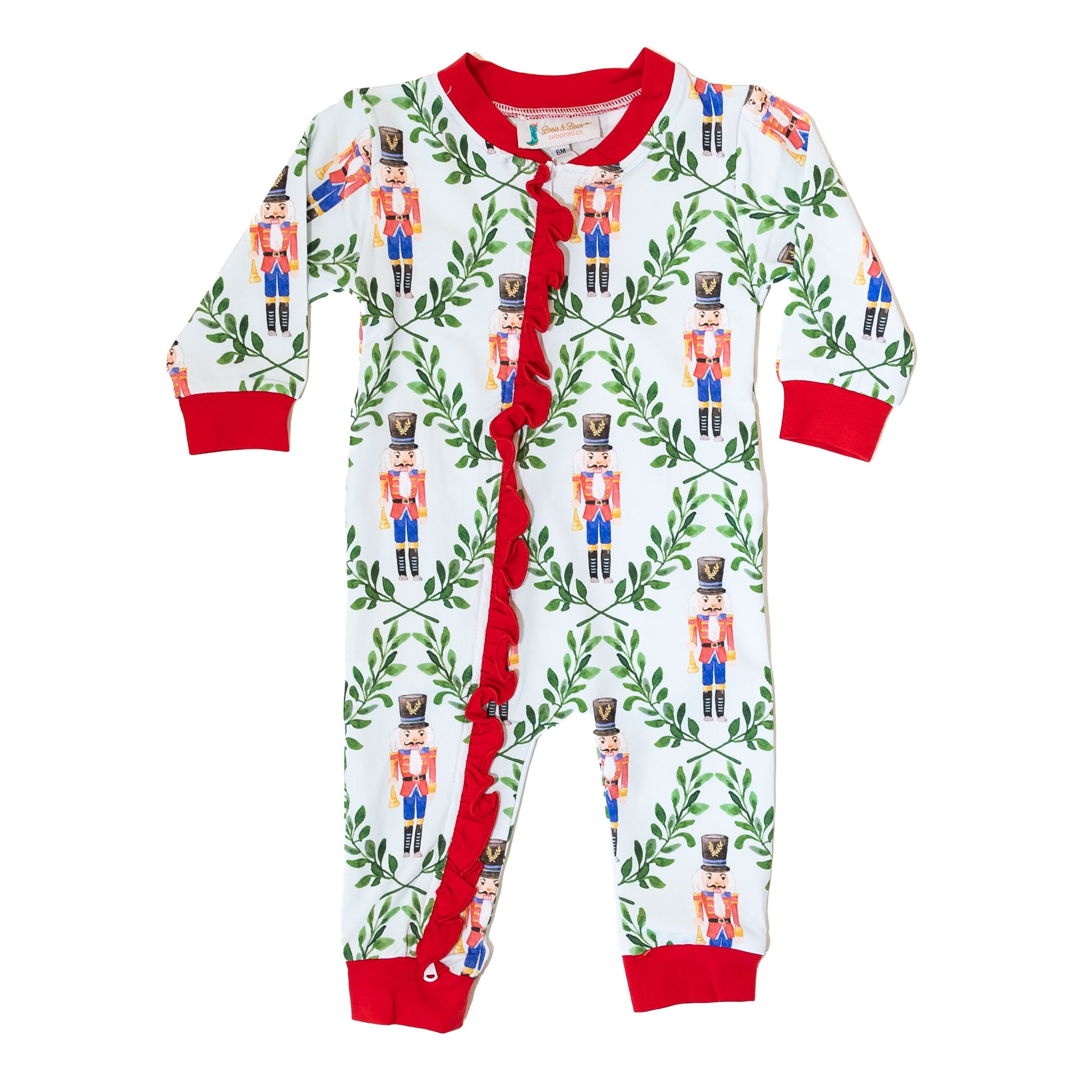 Baby girl ruffle pajamas best sale