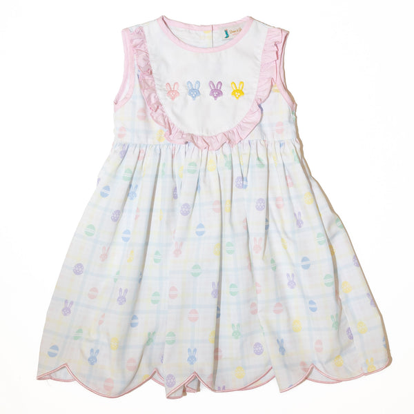 PRE-ORDER: Girls Bunny Easter Egg Hunt Dress (ETA January)
