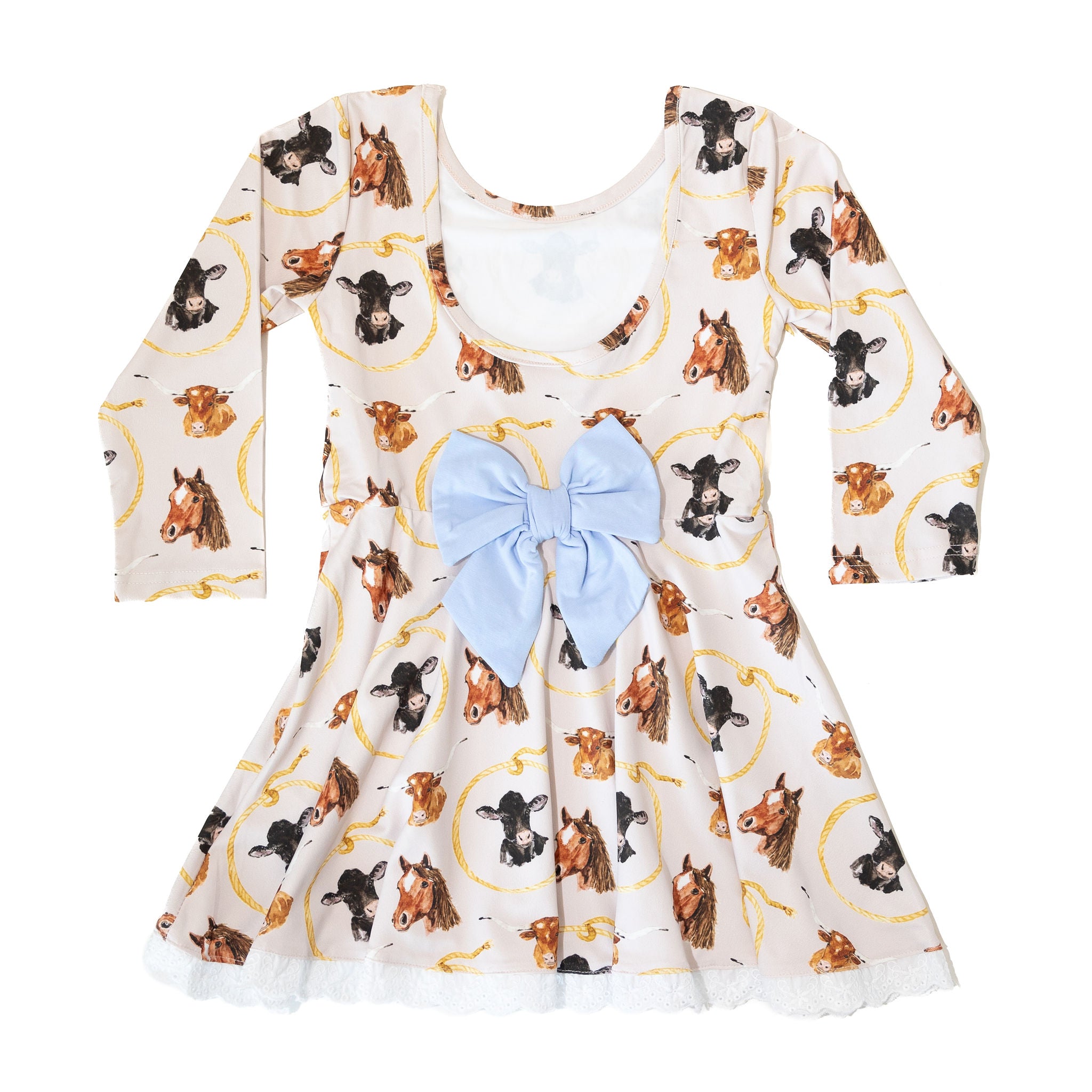 Girls Let's Rodeo Twirl Dress