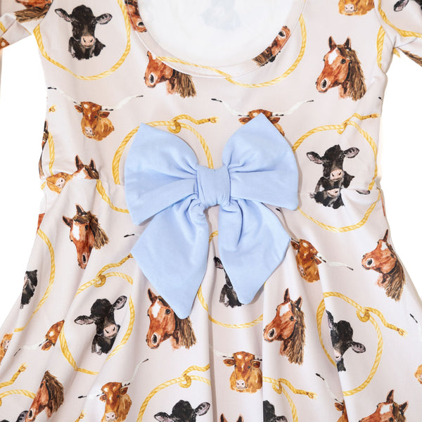 Girls Let's Rodeo Twirl Dress