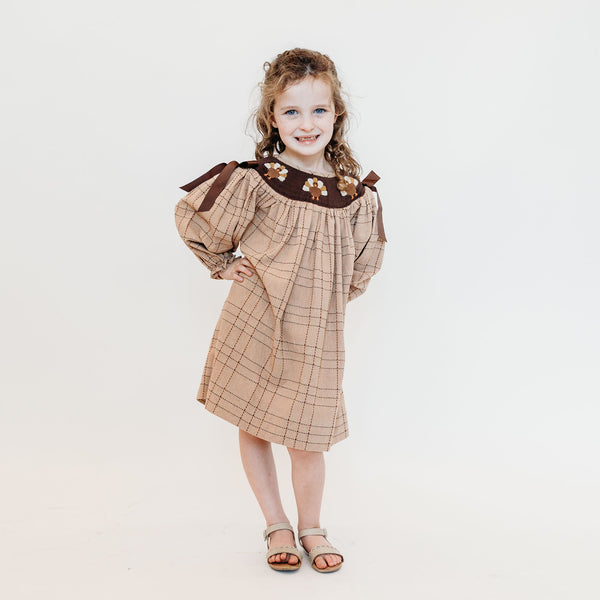 Girls Smocked Turkey Dress