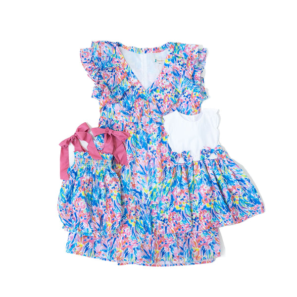 Girls Summer Soiree Scallop Dress