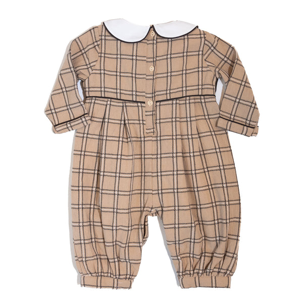 Boys Smocked Turkey Romper