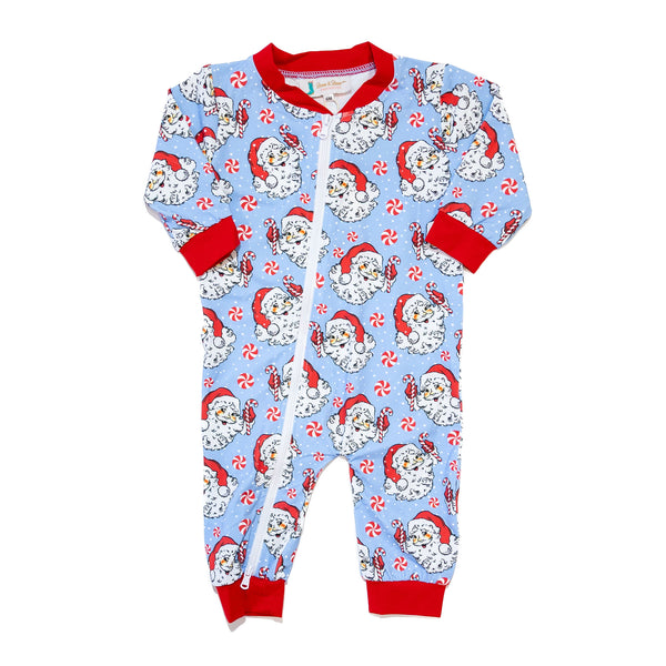 PRE-ORDER: Baby Jolly Santa Zip-up Pajamas (ETA September)