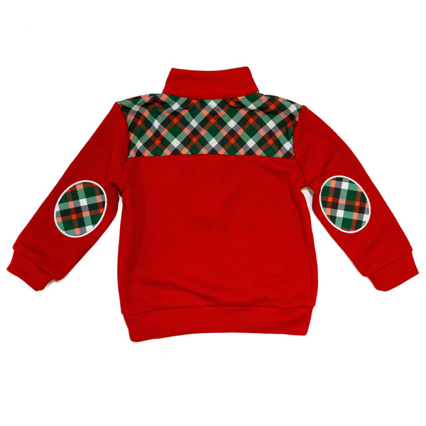 PRE-ORDER: Boys Christmas Plaid Pullover (ETA September)
