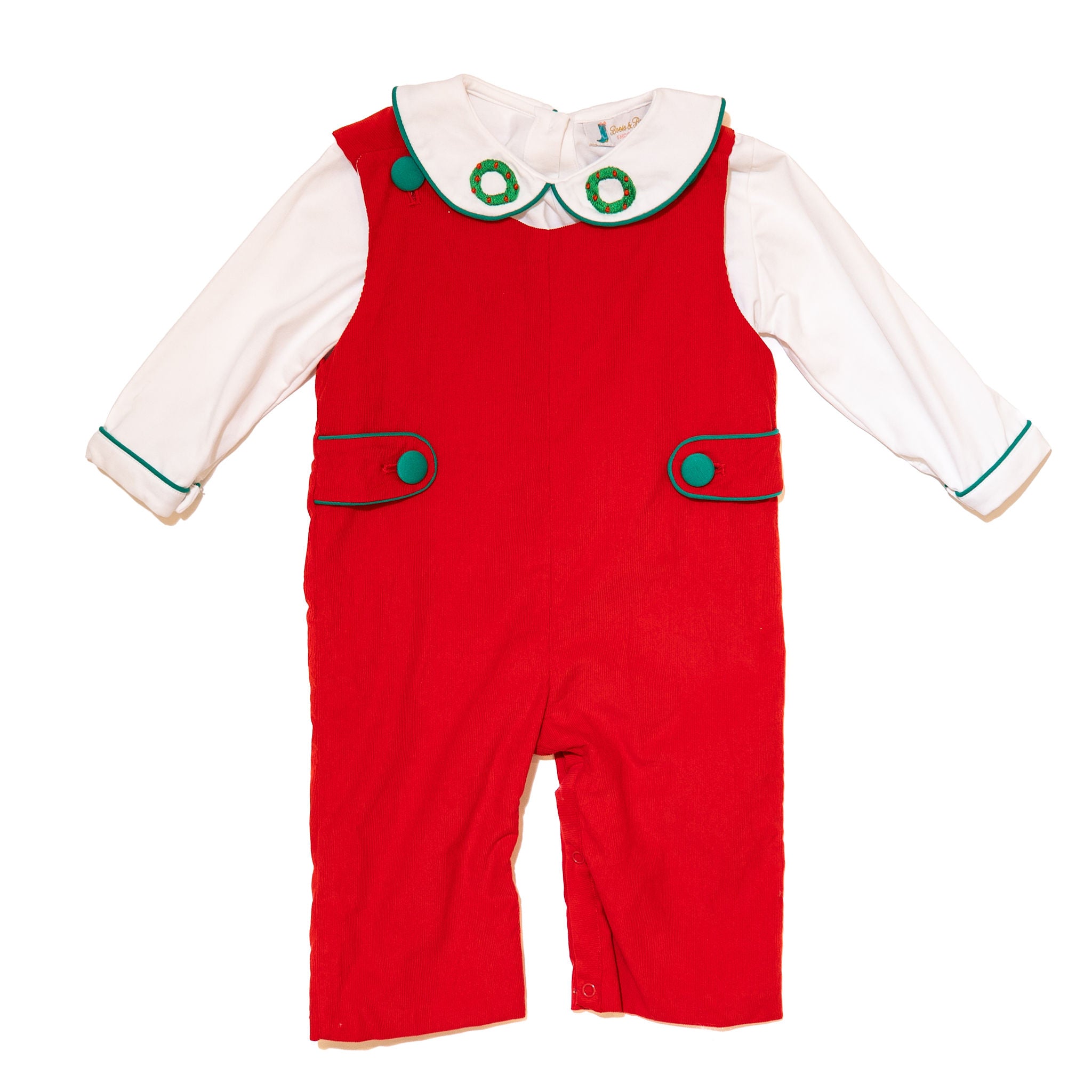 Boys Wreath Corduroy Longall