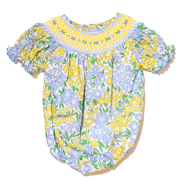 Wild Flowers Smocked Bubble