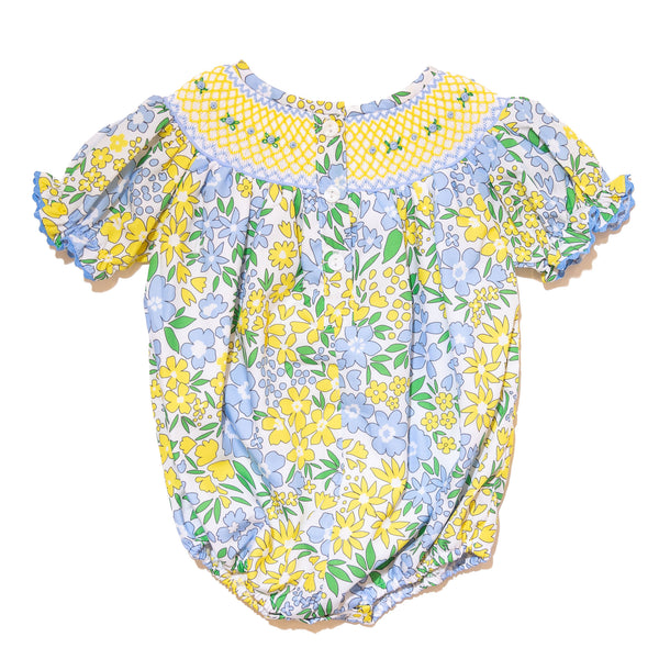 Wild Flowers Smocked Bubble