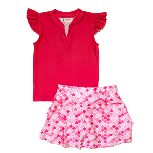 Girls Mermaid Scales Sport Set