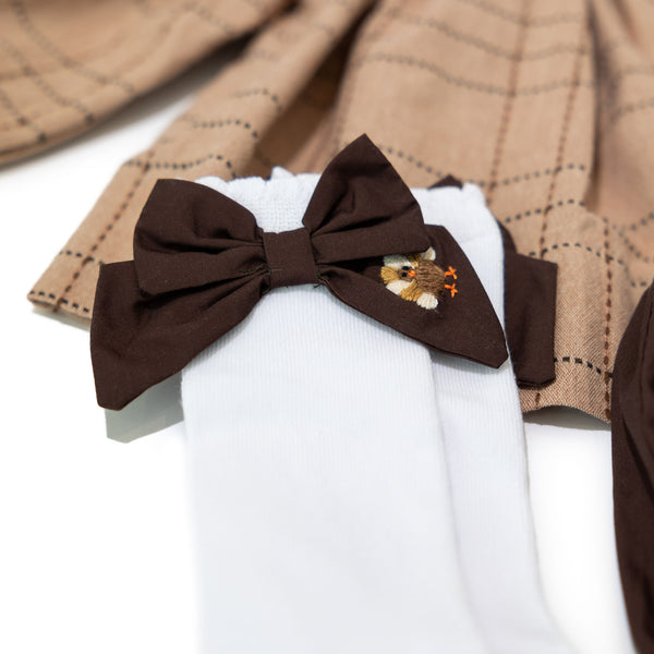 Girls Smocked Turkey Dress