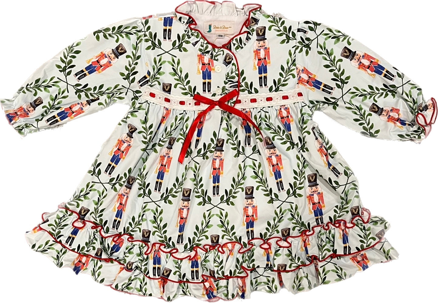 Girls Red Nutcracker Nightgown