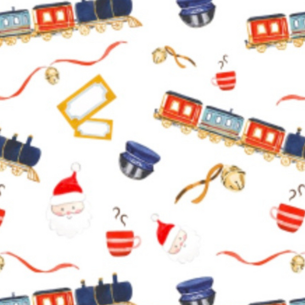 PRE-ORDER: Boys Christmas Express Train Ride Button-up Pajamas (ETA OCTOBER)